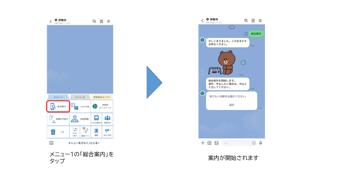 総合案内の利用方法