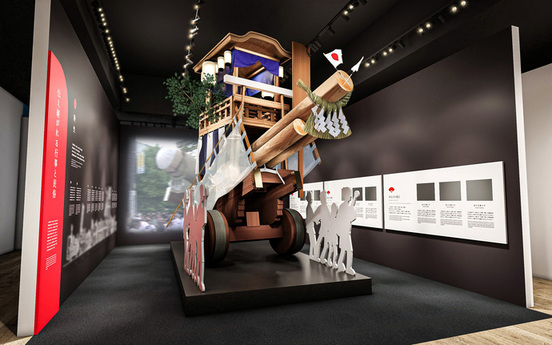 イメージ画像:新たに開館する伊勢市歴史博物館の目玉展示の一つ、お木曳車