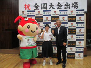 写真:卓球大会に出場する森田さん