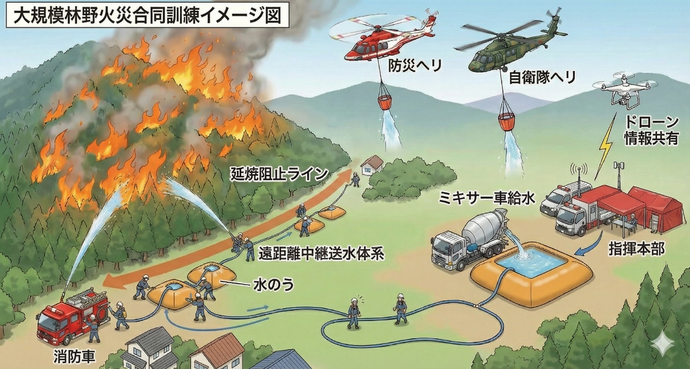 【イラスト】訓練イメージ図