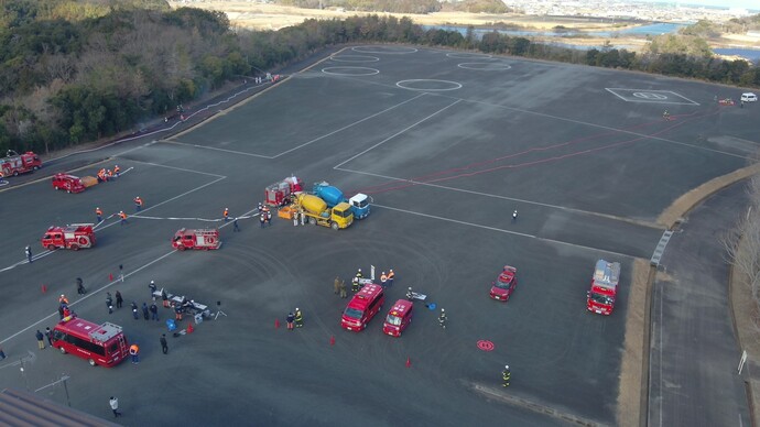 ドローン撮影による全体図