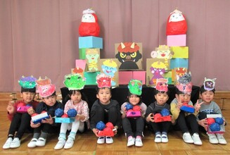 5歳児が全員で記念撮影