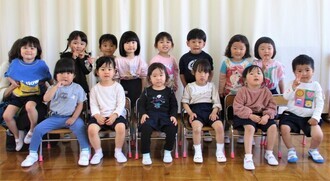 3歳児のクラス写真