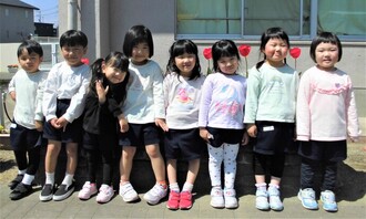 4歳児の集合写真