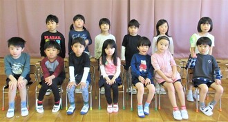 5歳児の集合写真