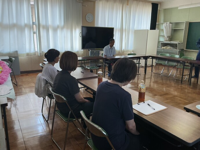 防火講和の様子