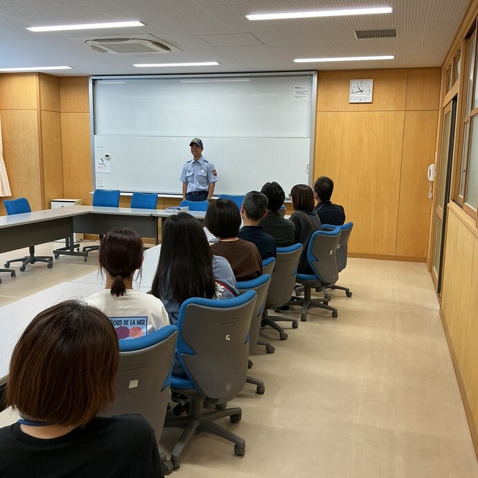 防火講和の様子