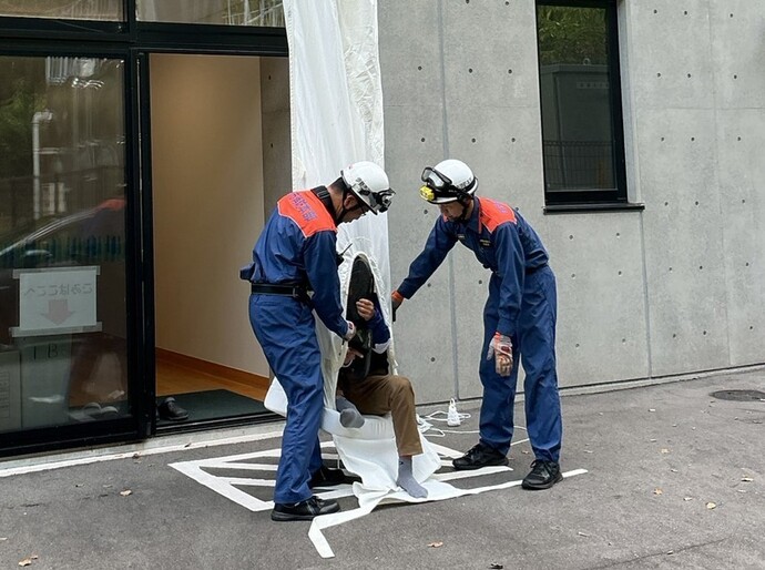 避難器具の使用方法の確認