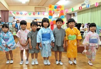 4歳児の集合写真