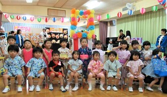 3歳児の集合写真
