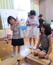 お菓子を釣ったところ