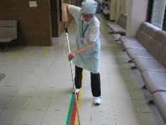 掃除中の様子